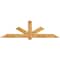 Ekena Millwork Kennewick Rough Sawn Timber Gable Bracket, Western Red Cedar, 96"W x 28"H x 4"D x 6"F, 7/12 Pitch GBW096X28X0406KEN00RWR - alternate 1
